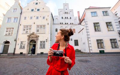 Turistė Rygoje