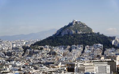 pazintine lektuvu   Atenai   graikija Mount Lycabettus