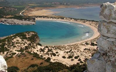 Graikija. Peloponesas. ox stomach bay