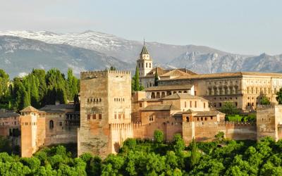 Ispanija.Andaluzija. Alhambra mauru pilis.