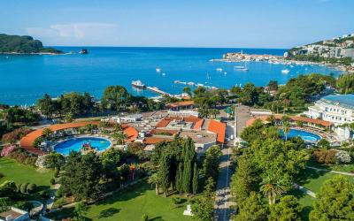 Juodkalnija. Budva. Slovenska Plaza Hotel Complex