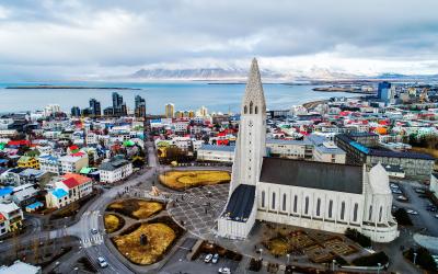 Hallgrimskirkja katedra   Reikjavikas