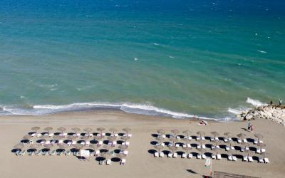 Malaga. Viešbučio Sol Guadalmar paplūdimys