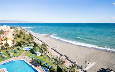 Malaga. Vaizdas pro viešbučio Sol Guadalmar langą