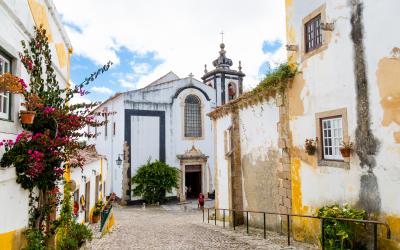 Obidos gatvės   Portugalija