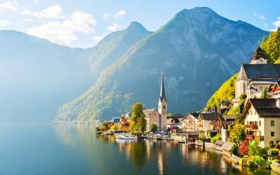 Hallstatt pakrantė   Austrija