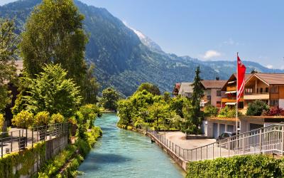 Interlaken vaizdai   Šveicarija