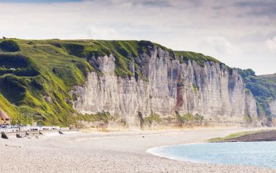 Cliffs in Fecamp   Prancūzija