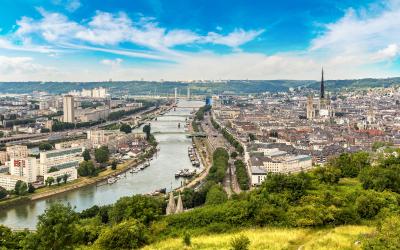 Rouen panorama   Prancūzija
