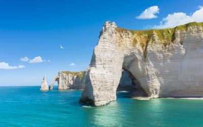 Etretat uolos   prancūzija