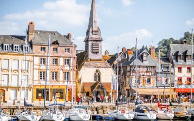 Honfleur laivai   Prancūzija