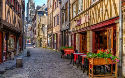 Rouen gatvės   Prancūzija