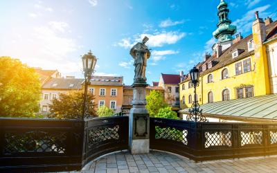 Jan Nepomucky near Michal Gate in Bratislava, Slovakia