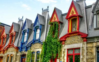 Victorian houses   Montreal   Kanada