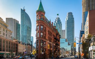 Flatiron Building in downtown Toronto   Kanada