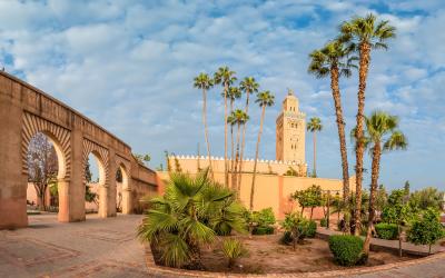 Koutoubia Mosque on Marrakesh   Marokas