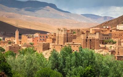 Town and oasis of Tinerhir   Marokas