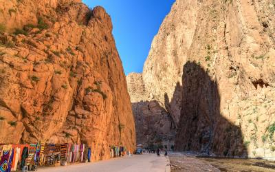 Todgha Gorge is canyon in Atlas Mountains   Marokas