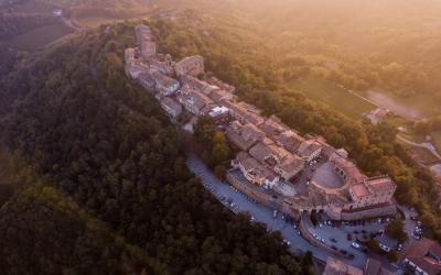 village of Mondaino in the province of rimini Emilia Romagna