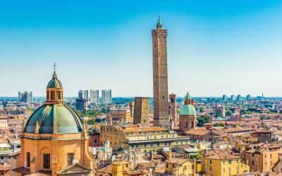 Italy, Bologna, panoramic view