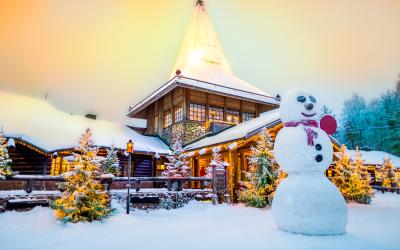 Santa claus village lapland finland