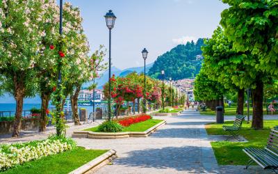 Bellagio borgo on Lake Como, Italy.