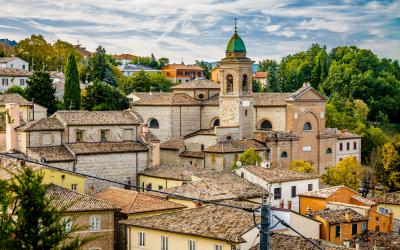 old town of Verucchio in italy