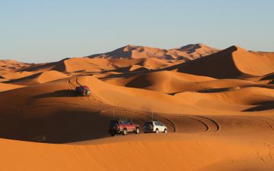 Sahara desert near Merzouga in Morocco