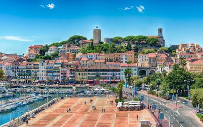 Suquet district in Cannes, Cote d'Azur, France