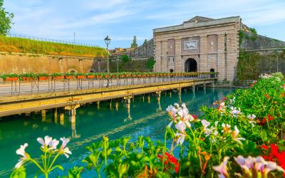 Landscape with Peschiera del Garda, Garda Lake, Italy