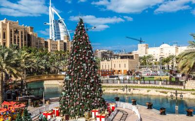 Christmas tree in Dubai, UAE