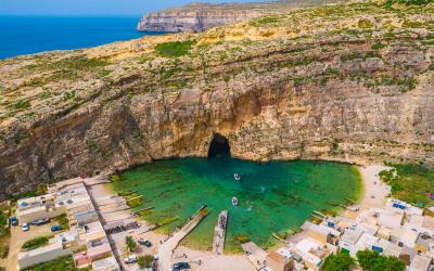 agoon of seawater on the island of Gozo