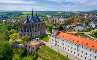 Kutna Hora with Saint Barbara's Church   Čekija