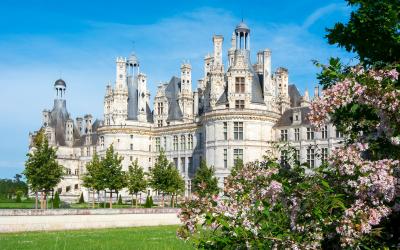 Chambord castle (chateau Chambord) in Loire