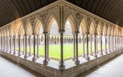 The Mont Saint Michel Abbey is an abbey located within the city and island of Mont Saint Michel