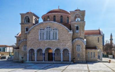 San Bernabe Apostol cathedral located in the old part of Nicosia Cyprus .
