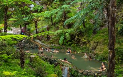 Caldeira Velha, Natural Spa, Sao Miguel, Azores, Portugal