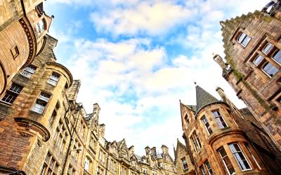 Old Town in Edinburgh, Scotland