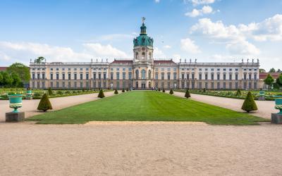 Charlottenburg Castle from its garden. Berlin, Germany.