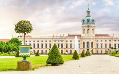 The park and royal garden of Charlottenburg palace in Berlin, Germany