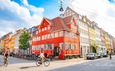 Sunny evening in Copenhagen old town