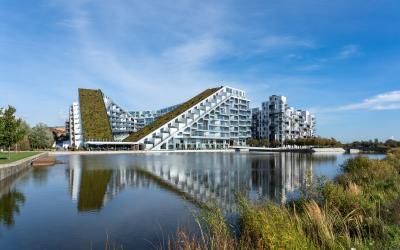 Housebuilding, designed by famous Danish architect Bjarke Ingels.