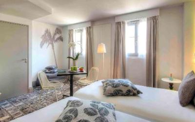 Ibis Styles Nice Centre Gare dvivietis kambarys su viengulėmis lovomis
