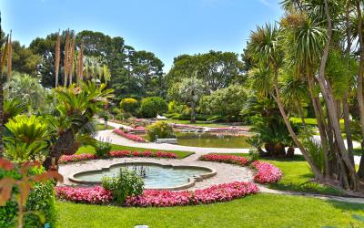 landscape garden Villa Ephrussi de Rothschild in Saint Jean Cap Ferrat