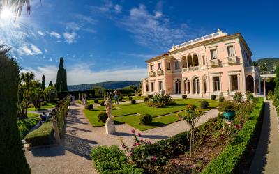 Famous architecture of Villa Ephrussi de Rothschild