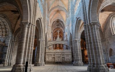 Interiors of the Cathedral of Ávila at this time.
