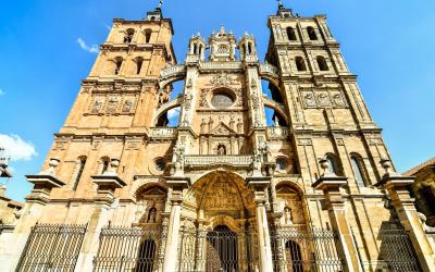 cathedral of segovia spain, photo as a background, digital image