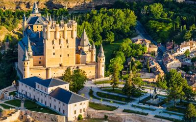 Aerial View. Alcázar of Segovia