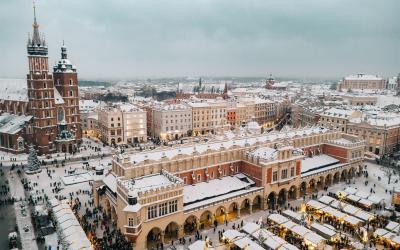 Christmas Market at the Main Square in Krakow