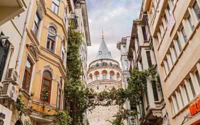Galata Tower in Istanbul, Turkey